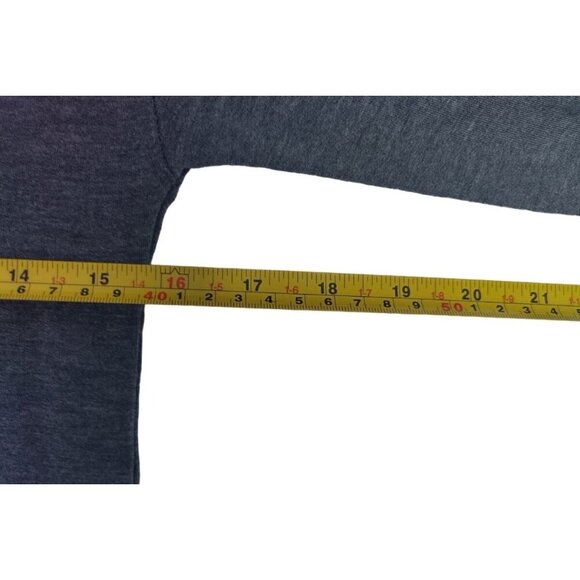 Charcoal Heather Long Sleeve Sweatshirt for Women, Model & Spandexes'S(6/7), NWT - Picture 5 of 9